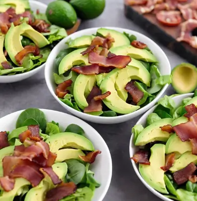 Keto Avocado and Bacon Salad recipe top healthy 24