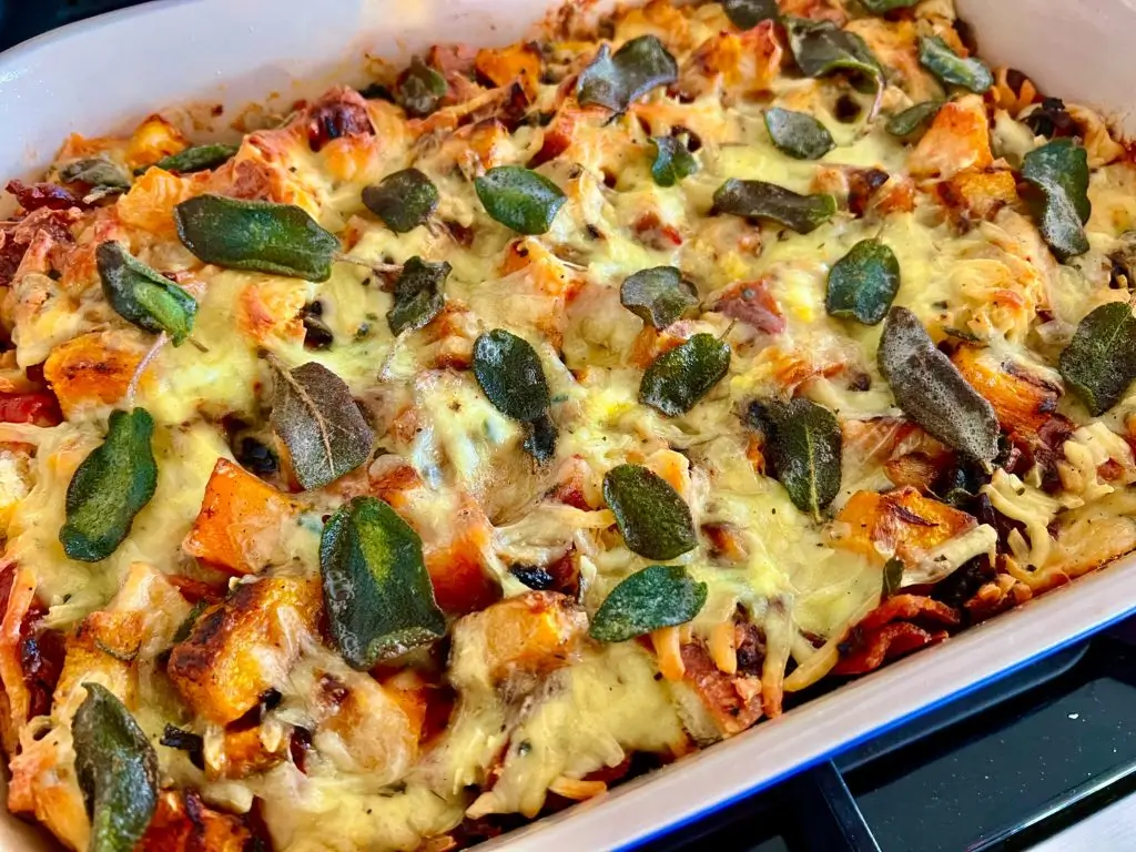Overnight Butternut and Bacon Strata