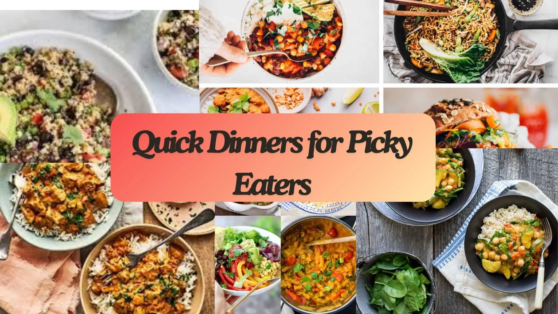 Quick Dinners for Picky Eaters 40 Super Quick and Simple Recipes