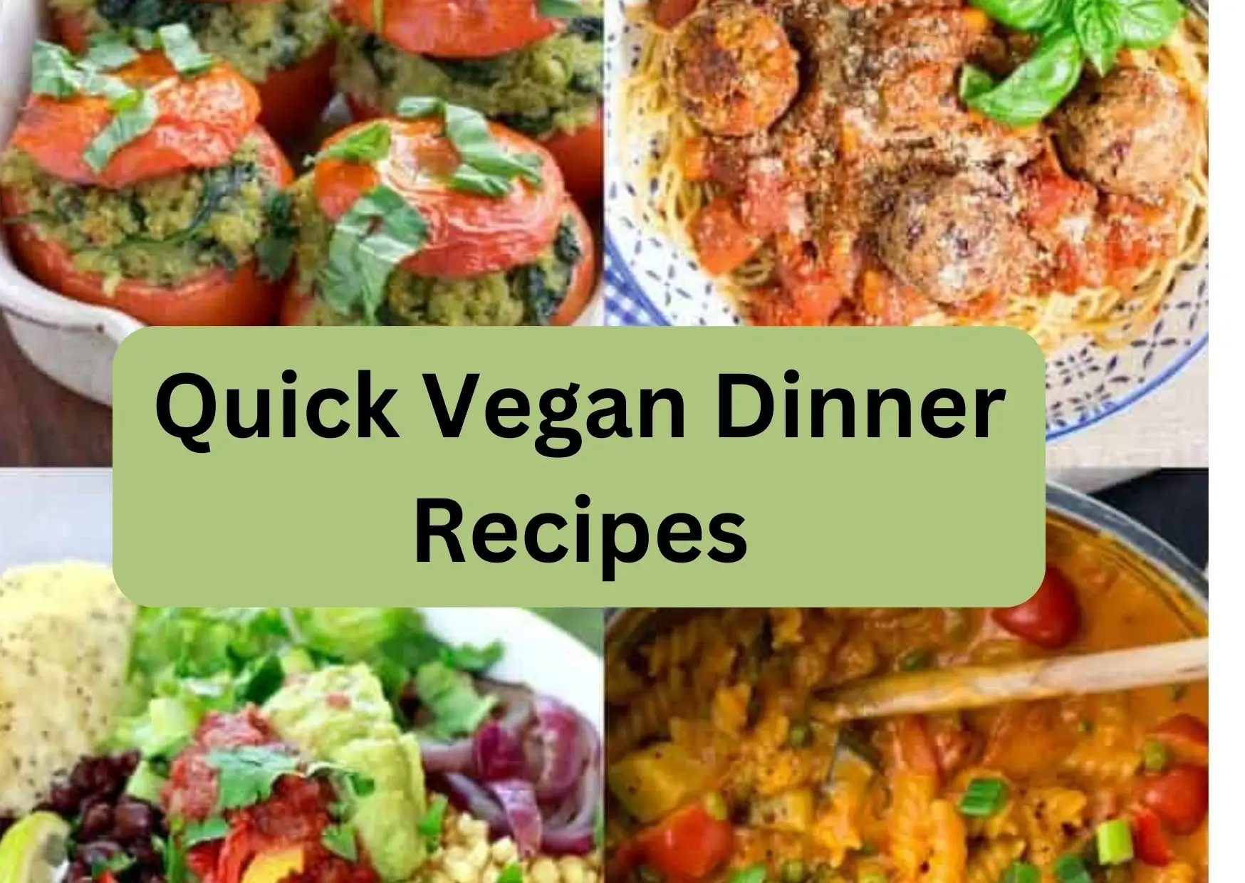 Quick Vegan Dinner Recipes