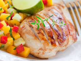 Spicy Turkey Steaks Mango Salsa