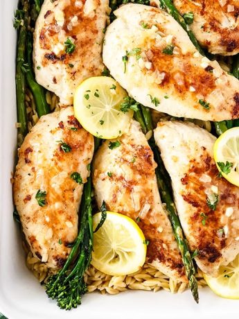 Turkey Steaks with Garlic Lemon Sauce