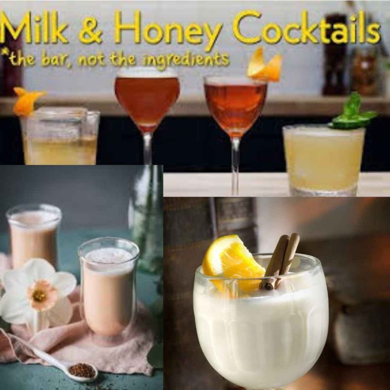 book with recipes from milk and honey cocktails