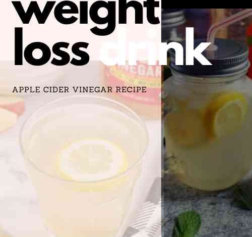 weight loss drink with apple cider vinegar recipe